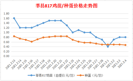 今日817鸡苗价格走势分析